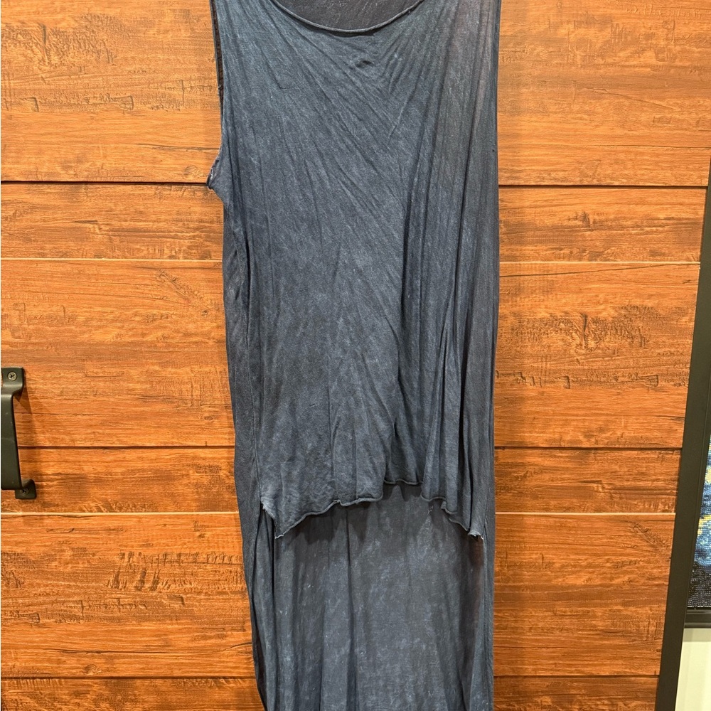 Elegant Sleeveless Blue Dress